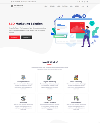 SEO Marketing Multipurpose HTML Template
