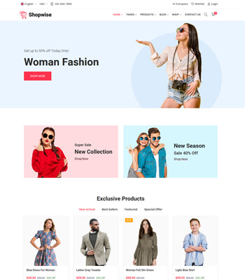 Best Bootstrap 5 eCommerce Templates