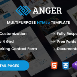Anger - Creative Business & Portfolio Multi-purpose HTML5 Template