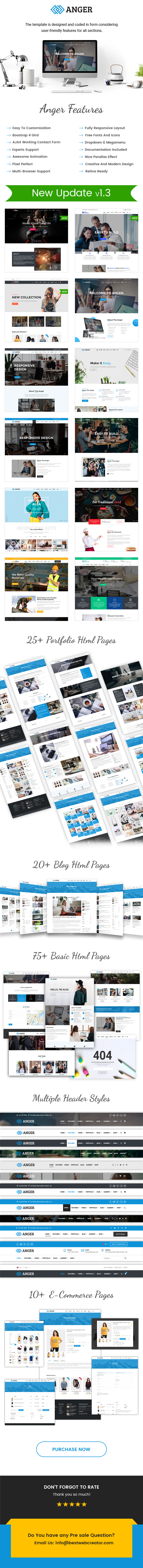 Anger - Creative Business & Portfolio Multi-purpose HTML5 Template